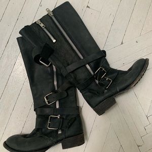 Dolce Vita Black Leather Boots